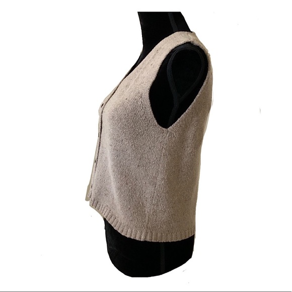 Vintage Button Up A Line Ann Klein Vest SZ M - Picture 4 of 8